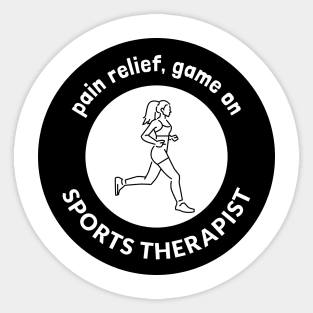 pain relief, game on Sticker